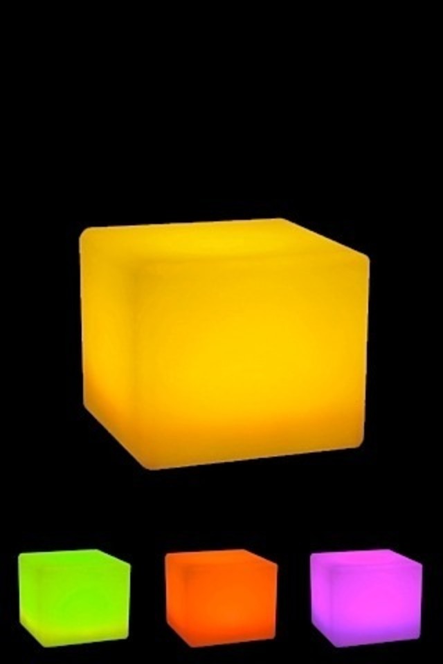 LED Cubed Stool