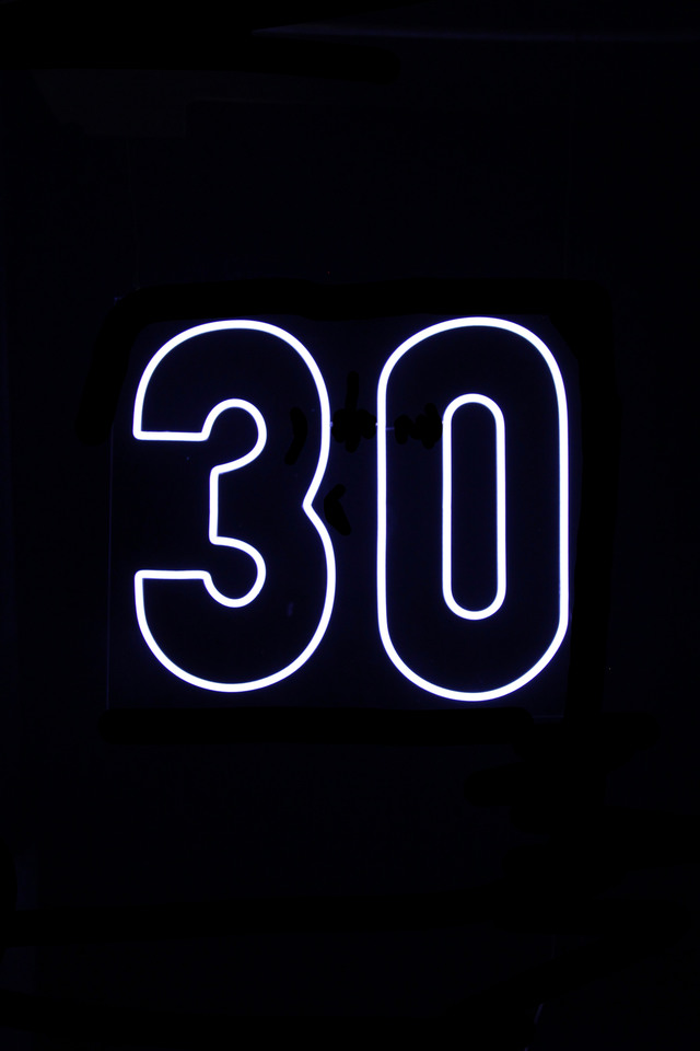 Neon 30 Sign