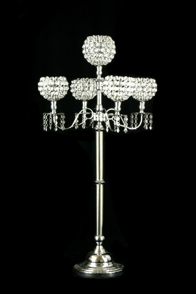 Crystal 5 Arm Candelabra
