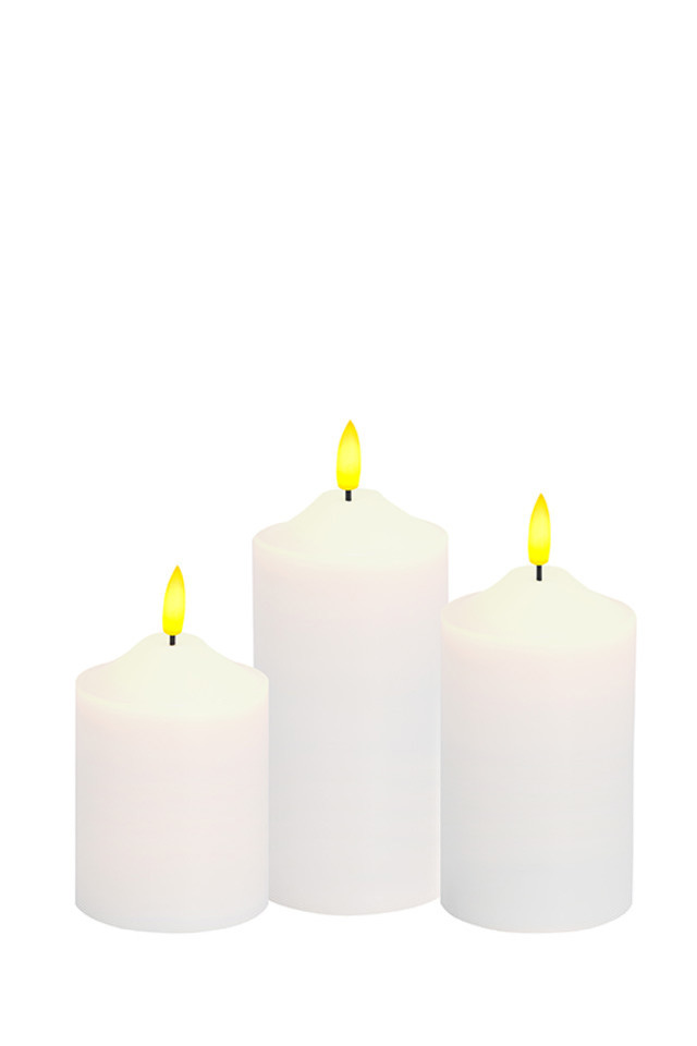 LED Pillar Candle Set