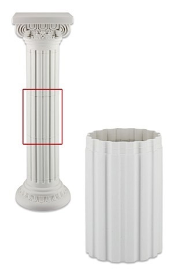PVC Roman Pillar Extension Insert