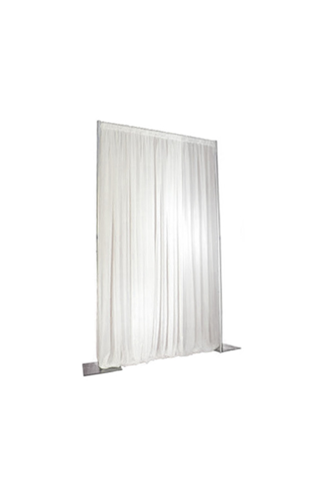 White Pleated Drape